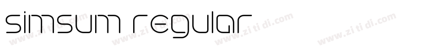 simsum regular字体转换 simsum regular字体转换